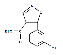 (9ci)-5-(3-氯苯基)-4-异噁唑羧酸乙酯结构式_76344-85-9结构式