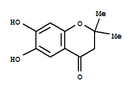 4H-1-benzopyran-4-one,2,3-dihydro-6,7-dihydroxy-2,2-dimethyl-(9ci) Structure,76348-95-3Structure