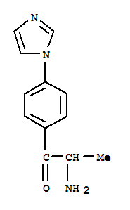  2-氨基-1-[4-(1H-咪唑-1-基)苯基]-1-丙酮结构式_763913-25-3结构式