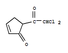 2-Cyclopenten-1-one, 5-(dichloroacetyl)-(9ci) Structure,76430-32-5Structure