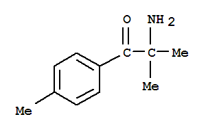  2-氨基-2-甲基-1-(4-甲基苯基)-1-丙酮结构式_764598-58-5结构式