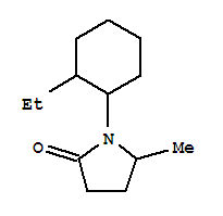 (9ci)-1-(2-乙基环己基)-5-甲基-2-吡咯烷酮结构式_764717-94-4结构式