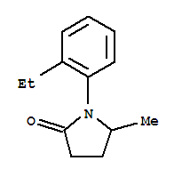 (9ci)-1-(2-乙基苯基)-5-甲基-2-吡咯烷酮结构式_764717-95-5结构式