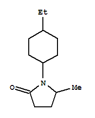 (9ci)-1-(4-乙基环己基)-5-甲基-2-吡咯烷酮结构式_764717-98-8结构式