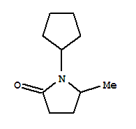 (9ci)-1-环戊基-5-甲基-2-吡咯烷酮结构式_764718-05-0结构式