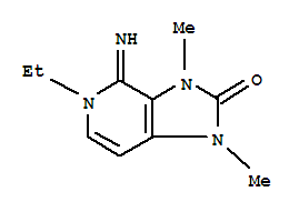 (9ci)-5-乙基-1,3,4,5-四氢-4-亚氨基-1,3-二甲基-2H-咪唑并[4,5-c]吡啶-2-酮结构式_765222-17-1结构式