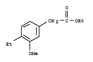 Benzeneacetic acid, 4-ethyl-3-methoxy-, ethyl ester (9ci) Structure,765302-51-0Structure