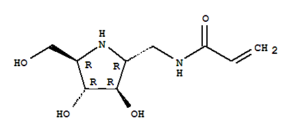 (9ci)-n-[[(2r,3r,4r,5r)-3,4-二羟基-5-(羟基甲基)-2-吡咯烷]甲基]-2-丙酰胺结构式_765308-98-3结构式