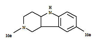 (9ci)-2,3,4,4a,5,9b-六氢-2,8-二甲基-1H-吡啶并[4,3-b]吲哚结构式_766445-92-5结构式