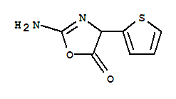 5(4H)-oxazolone, 2-amino-4-(2-thienyl)- Structure,766456-02-4Structure