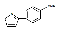 (9ci)-5-(4-甲氧基苯基)-2H-吡咯结构式_766483-23-2结构式