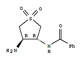 Benzamide, n-(4-aminotetrahydro-1,1-dioxido-3-thienyl)-, trans-(9ci) Structure,768322-24-3Structure