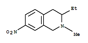 (9ci)-3-乙基-1,2,3,4-四氢-2-甲基-7-硝基-异喹啉结构式_768340-96-1结构式