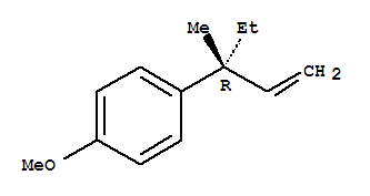 (9ci)-1-[(1r)-1-乙基-1-甲基-2-丙烯基]-4-甲氧基-苯结构式_768392-53-6结构式