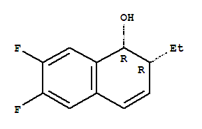 (1r,2r)-(9ci)-2-乙基-6,7-二氟-1,2-二氢-1-萘酚结构式_769154-38-3结构式