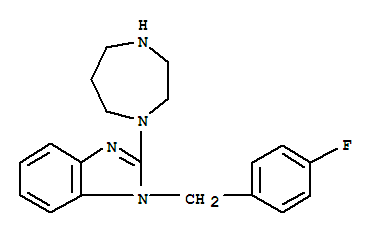 2-[1,4]Diazepan-1-yl-1-(4-fluoro-benzyl)-1H-benzoimidazole Structure,770690-79-4Structure