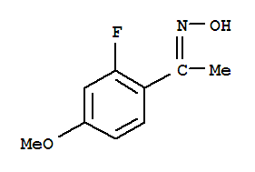 (9ci)-1-(2-氟-4-甲氧基苯基)-乙酮肟结构式_770722-59-3结构式