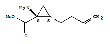 (1s,2s)-(9ci)-1-氨基-2-(3-丁烯)-环丙烷羧酸甲酯结构式_770742-51-3结构式