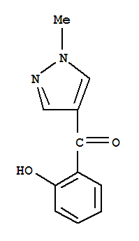 Methanone, (2-hydroxyphenyl)(1-methyl-1h-pyrazol-4-yl)-(9ci) Structure,771481-15-3Structure