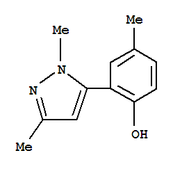 Phenol, 2-(1,3-dimethyl-1h-pyrazol-5-yl)-4-methyl-(9ci) Structure,771483-78-4Structure