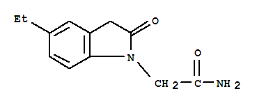 1H-indole-1-acetamide,5-ethyl-2,3-dihydro-2-oxo-(9ci) Structure,771532-17-3Structure