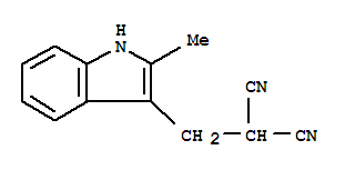 (9ci)-[(2-甲基-1H-吲哚-3-基)甲基]-丙二腈结构式_771547-58-1结构式