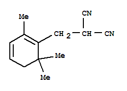 (9ci)-[(2,6,6-三甲基-1,3-环己二烯-1-基)甲基]-丙二腈结构式_771548-71-1结构式