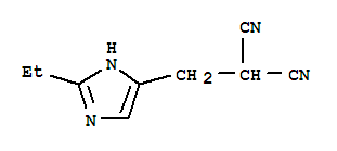 (9ci)-[(2-乙基-1H-咪唑-4-基)甲基]-丙二腈结构式_771554-12-2结构式