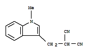 (9ci)-[(1-甲基-1H-吲哚-3-基)甲基]-丙二腈结构式_771562-50-6结构式