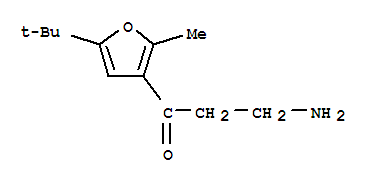 (9ci)-3-氨基-1-[5-(1,1-二甲基乙基)-2-甲基-3-呋喃]-1-丙酮结构式_771571-74-5结构式