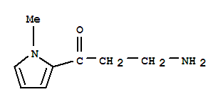 (9ci)-3-氨基-1-(1-甲基-1H-吡咯-2-基)-1-丙酮结构式_771572-63-5结构式