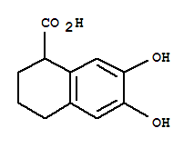 (9ci)-1,2,3,4-四氢-6,7-二羟基-1-萘羧酸结构式_77158-61-3结构式