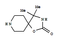 (9ci)-4,4-二甲基-1-噁-3,8-二氮杂螺[4.5]癸烷-2-酮结构式_77211-49-5结构式