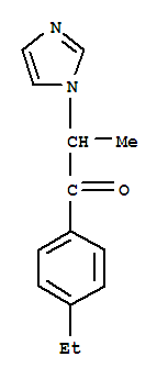 (9ci)-1-(4-乙基苯基)-2-(1H-咪唑-1-基)-1-丙酮结构式_772308-05-1结构式