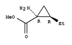 (1r,2r)-(9ci)-1-氨基-2-乙基-环丙烷羧酸甲酯结构式_772326-49-5结构式