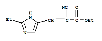 (9ci)-2-氰基-3-(2-乙基-1H-咪唑-4-基)-2-丙酸乙酯结构式_773082-59-0结构式