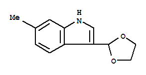 1H-indole,3-(1,3-dioxolan-2-yl)-6-methyl-(9ci) Structure,773088-56-5Structure