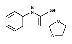 1H-indole,3-(1,3-dioxolan-2-yl)-2-methyl-(9ci) Structure,773094-30-7Structure