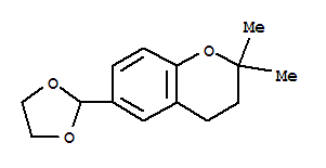 (9ci)-6-(1,3-二氧杂烷-2-基)-3,4-二氢-2,2-二甲基-2H-1-苯并吡喃结构式_773102-09-3结构式