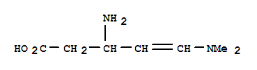 (9ci)-3-氨基-5-(二甲基氨基)-4-戊烯酸结构式_773125-09-0结构式