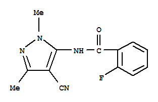 Benzamide, n-(4-cyano-1,3-dimethyl-1h-pyrazol-5-yl)-2-fluoro-(9ci) Structure,773140-12-8Structure