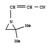 (9ci)-3-(2,2-二甲基-1-氮丙啶)-2-丙烯腈结构式_77376-91-1结构式