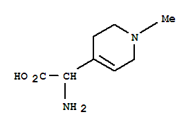 (9ci)-alpha-氨基-1,2,3,6-四氢-1-甲基-4-吡啶乙酸结构式_773798-60-0结构式