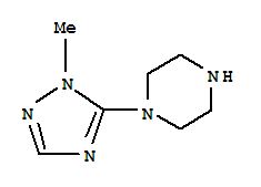 (9ci)-1-(1-甲基-1H-1,2,4-噻唑-5-基)-哌嗪结构式_774130-76-6结构式