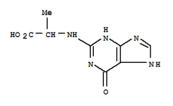 (9ci)-n-(6,7-二氢-6-氧代-1H-嘌呤-2-基)-丙氨酸结构式_774156-67-1结构式