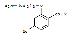(9ci)-2-(3-氨基丙氧基)-4-甲基-苯甲酸结构式_774500-62-8结构式