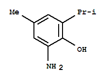 (9CI)-2-氨基-4-甲基-6-(1-甲基乙基)-苯酚结构式_774502-66-8结构式