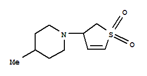 (9ci)-1-(2,3-二氢-1,1-二氧化物-3-噻吩)-4-甲基-哌啶结构式_774533-88-9结构式