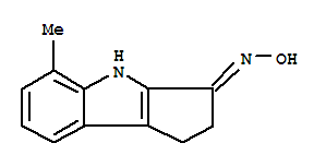 (9ci)-1,4-二氢-5-甲基-环戊并[b]吲哚-3(2H)-酮肟结构式_774593-72-5结构式