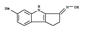 (9ci)-1,4-二氢-6-甲基-环戊并[b]吲哚-3(2H)-酮肟结构式_774593-76-9结构式